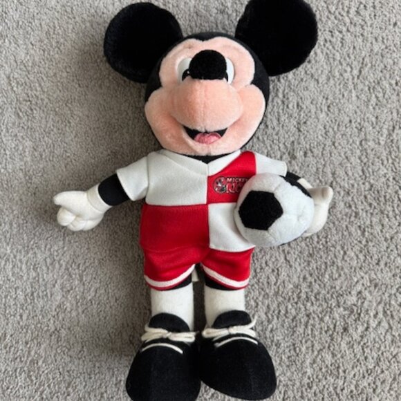 Disneyland Disney Mickey Kicks 14" Plush Stuffed Animal - Picture 1 of 3